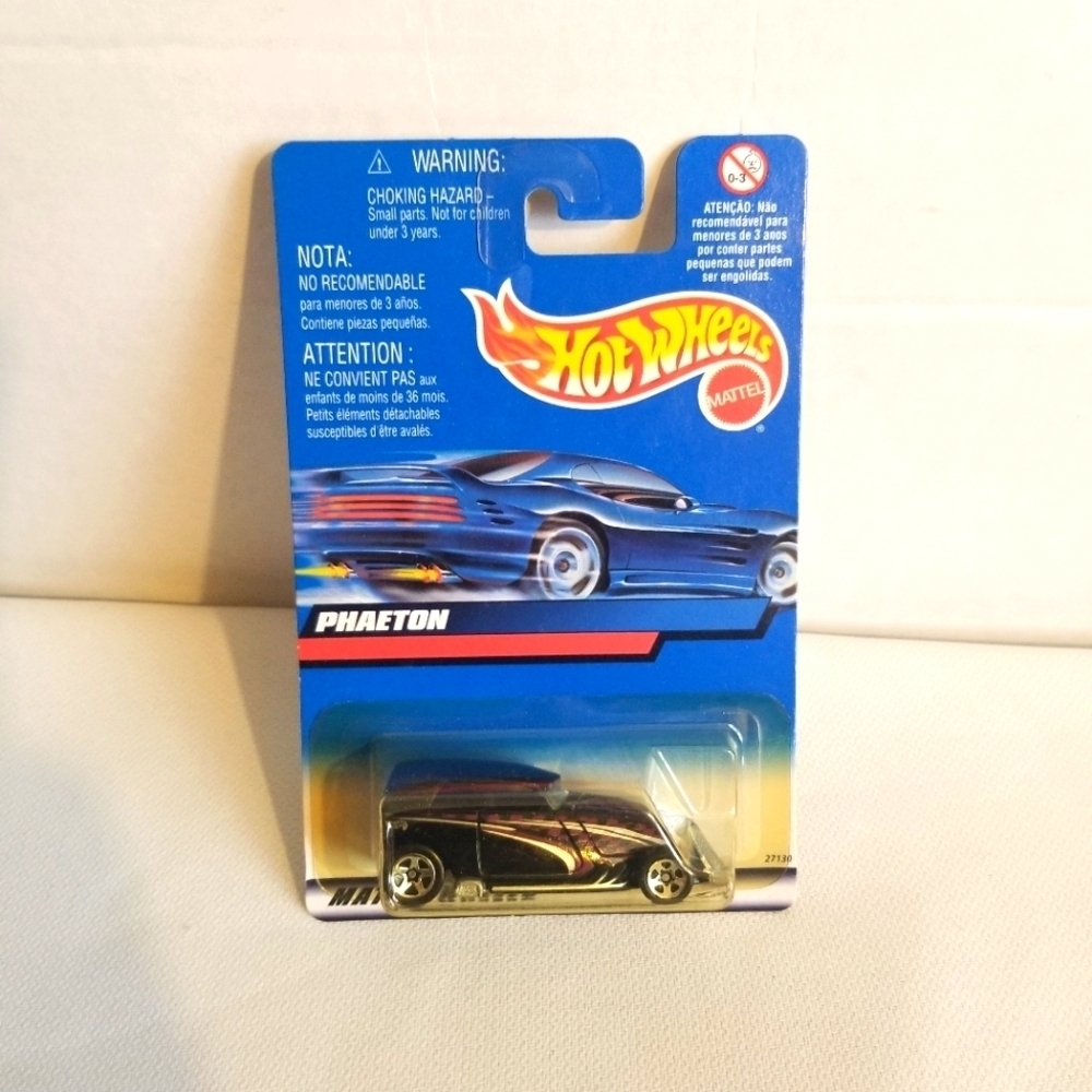 1998 Hot Wheels Phaeton Die-Cast Black & Purple 1:64 Scale Toy Car New